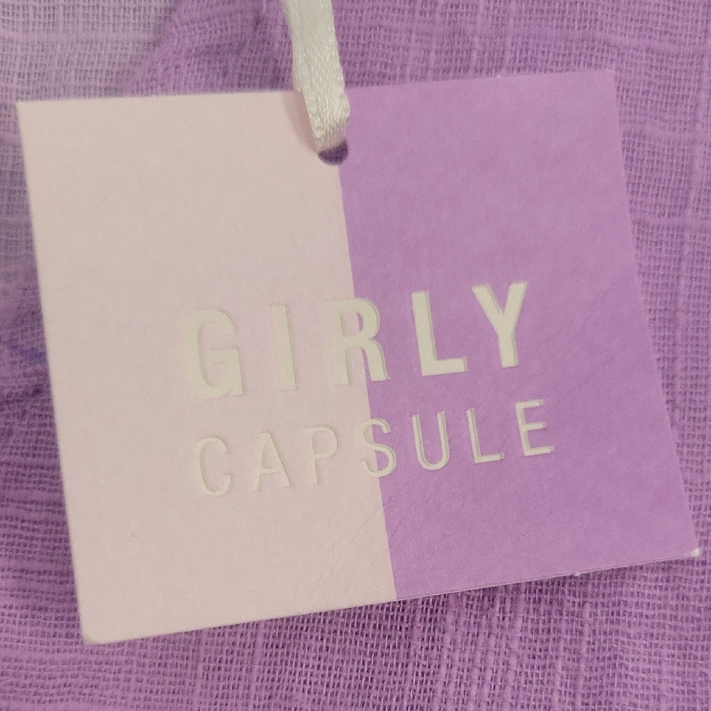 Zara Lilac Knot Front Crop Top - Picture 3 of 4